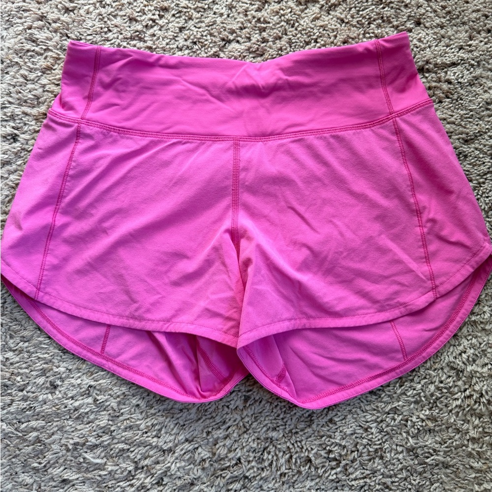 Lululemon Athletica Bright Pink Athletic Shorts